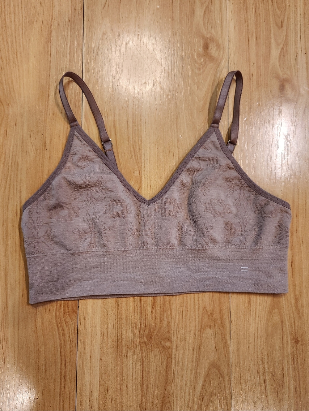 Branwyn Essential Bralette Merino Wool Warm Nude Size M